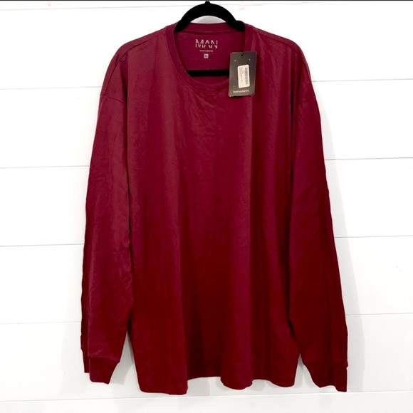 Oversized Long Sleeve Crew Neck Shirt Set - Picture 6 of 14